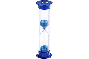 Suliao 2 Minute Color Hourglass Sand Clock Plastic Kids Sand Timer