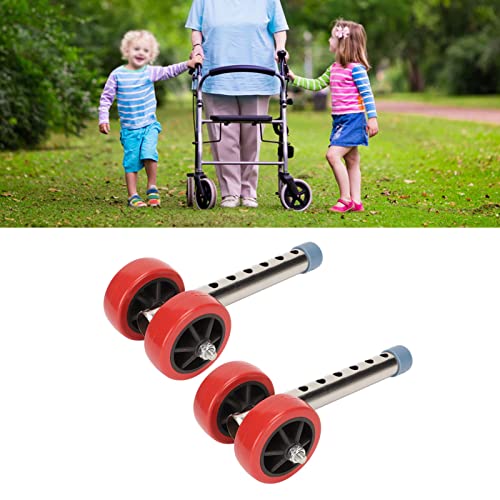 Fockety 1 Pair Walker Wheel, Sturdy Stainless Steel Walker Wheel Kit - Image 4