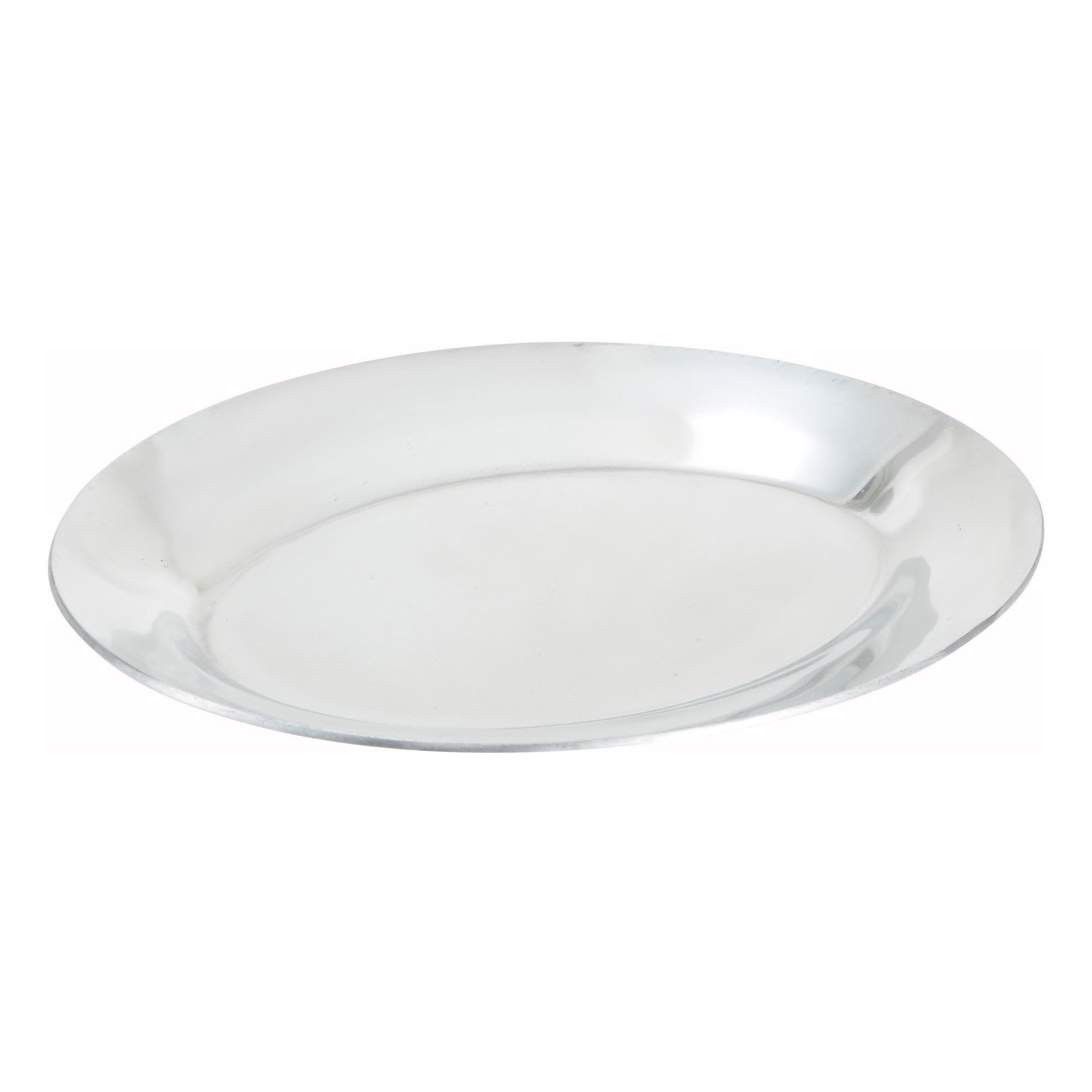 APL-11 Aluminum 11" Oval Sizzling Platter by Winco – Large, Aluminum