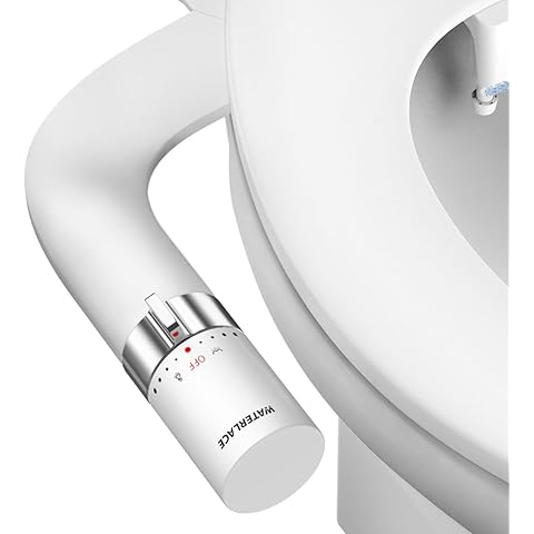 Bidet Attachment for Toilet, Dual Nozzle Bidet Toilet Seat, Non-Electric Ultra-Thin...