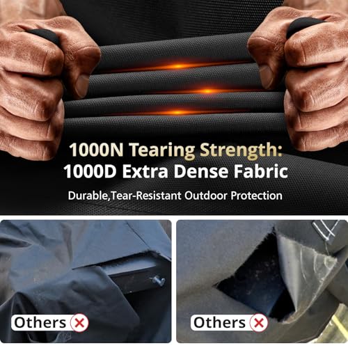 Image of PasWith Griddle Cover for Blackstone 22 inch with Hood & Stand[Upgrade 1000D Heavy Duty Fabric]Waterproof UV & Fade Resistant Griddle Cover for Blackstone 17 and 22 inch Grill with Straps & Air Vents