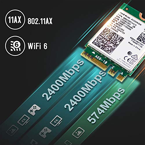 Image of WiFi 6 Card AX200NGW Wireless Network Card 2.4GHz 5GHz MU-MIMO with Bluetooth 5.2 for PC Laptop Support Windows 10 /11 64bit Not Compatible with Windows 8 0r 8.1