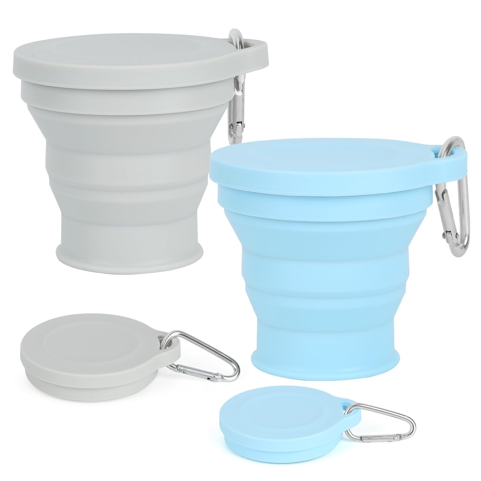 2PCS Telescopic Cup with Hook, Foldable Mug for Travel and Camping, Space-Saving Bathroom Accessory for Outdoor or Daily Commute-image-42