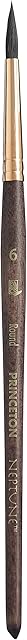 Princeton Artist Brush Neptune, Brushes for Watercolor Series 4750, Round Synthetic Squirrel, Size 6