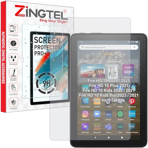 Image of Matte Screen Guard Compatible With Amazon Fire HD 10 Plus 2021 & Fire HD 10 2021 & HD-10 Kids& 10 Kids Pro 2021 /2023 Tab (10.1 Inch Tablet) Not a Tempered Glass Screen Protector
