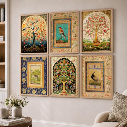 Image of kotart Premium Digital Paintings with Frame for Home Decoration - Painting for Living Room Bedroom Office Room Decor - Painting for Wall Decoration - Pack of 6 (Art 4, 19x25 inch)