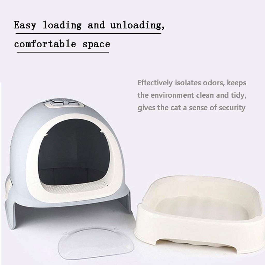 Haustiertoilette Katzentoilette Katzentoilette Vollständig geschlossene Schublade Haustierbedarf Set Katzentoilette Anti-Spritz-Katzentoilette Katzentoilette Katzentoilette (Farbe: Rosso)