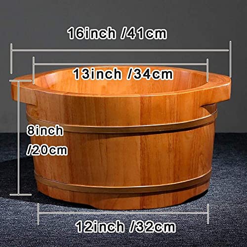 Cubeta de Madera Natural Roble para Spa de Pies miniatura 6