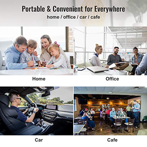 image for CHAFON Multi Charger Cable Short,4 in 1 USB Charging Cord Nylon Adapte