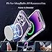 TOCOL Magnetic for iPhone 14 Pro Max Case, Non-Yellowing, Full Camera Protection, Compatible with Magsafe, Military Grade Protection, Bumper for iPhone 14 Pro Max 6.7 Inch (Clear)