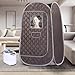 Smartmak Portable Steam Sauna, Full Body Personal Home Spa, Foldable Saunas Tent with 3L & 1000W Large Steam Generator, 9 Levels Remote Control, Upgraded Chair Included for Relaxation (DarkGrey)