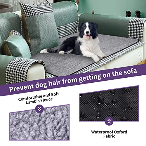 Vehipa 95 x 65 cm Faltbare Hundedecke für Unterwegs, Outdoor wasserdichte Hundematte, Warme Reisedecke für Hunde und Katzen für Drinnen und Draußen