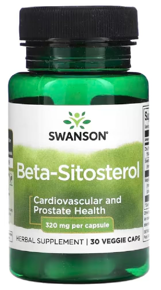 Swanson - Beta-Sitosterol 320 mg | Unterstützung für Prostata und Cholesterin - 30 Kapseln
