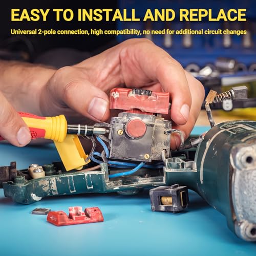 4X Kondensatoren Erdungsfilter, Lichtbogenlöschkondensator RC Kondensator 0,1 UF 100 Ohm 1/2W 600 VAC, 600VAC Kondensatorwiderstand, geeignet für Werkzeugmaschinen, Schütz, Relais, Magnetventile