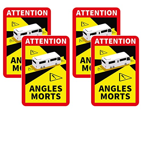 foris 4 Pcs Angles Morts Blind Spot Stickers, Reflective...