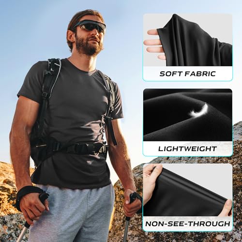 CE' CERDR Mens Workout Shirts Quick Dry Performance Short Sleeve Athletic Shirts2