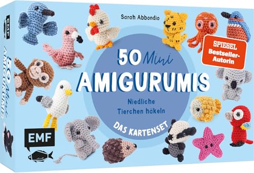 50 Mini-Amigurumis – Das Kartenset: Niedliche Tierchen häkeln: Die Häkelkarten-Box zur SPIEGEL-Bestseller-Reihe zum Mitnehmen und Verschenken | Mit Booklet zu allen Grundlagen