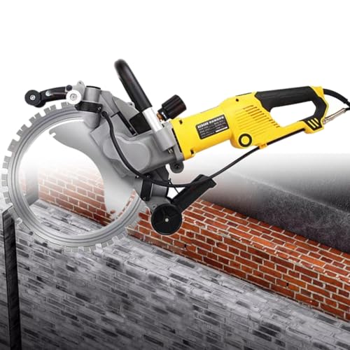 Sierra Circular Eléctrica para Cortar Muros, Sierra Circular Toroidal para Hormigón, Profundidad de Corte de 29cm, Ranuradora Eléctrica para Piedra, Muro y Ventanas de Hierro