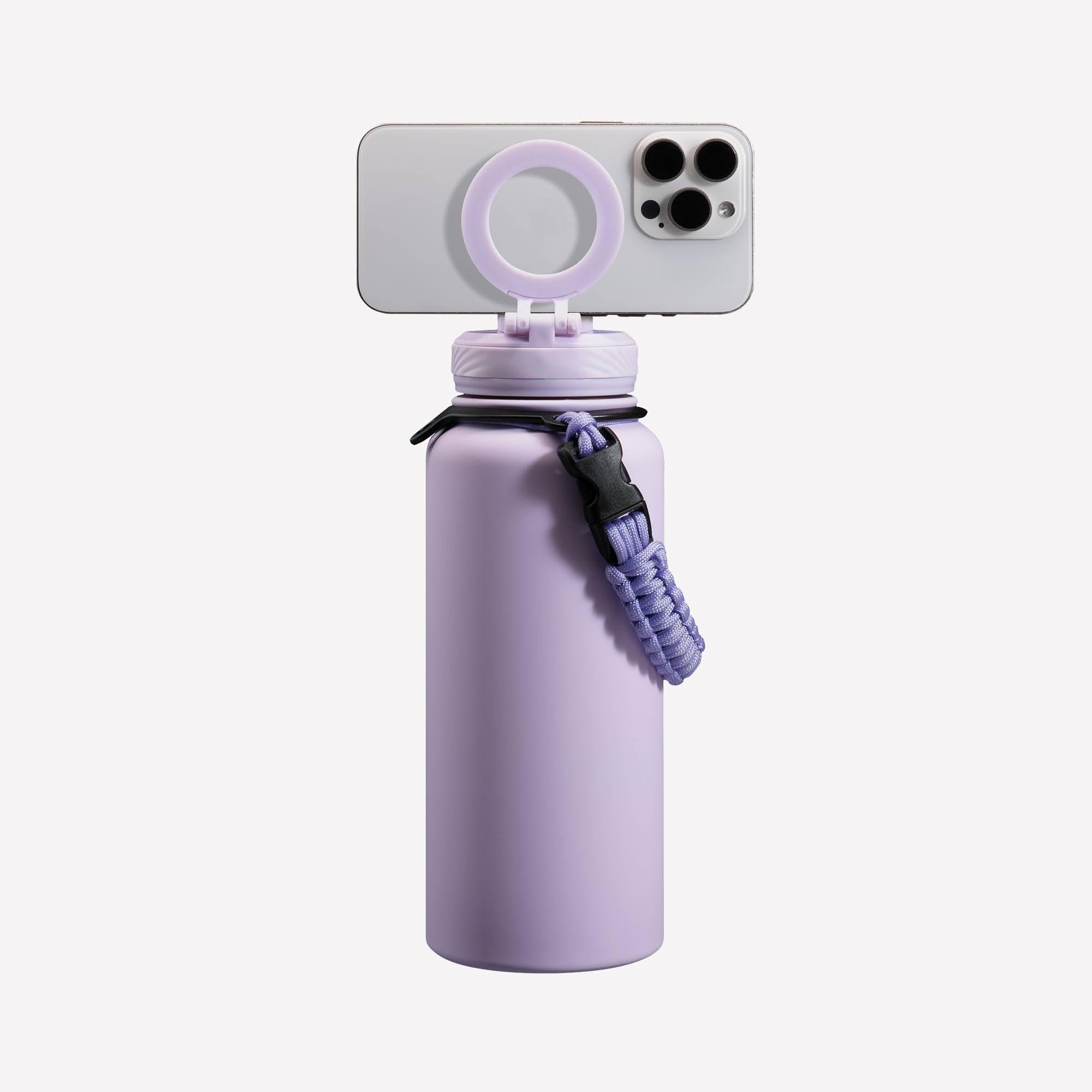ZTAR Insulated Stainless Steel Water Bottle Compatible with Magsafe usable as Tripod Leak-Proof Keeps Drinks cool or warm