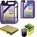 Produktbild QR-PARTS 69330174 Filter Set Inspektionspaket 6 Liter Motoröl Leichtlauf High Tech 5W-40 MANN-FILTER Luftfilter Ölfilter