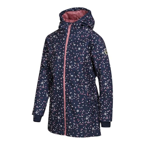 ALPINE PRO ILEMO Mädchen Softshell Winterjacke, Wintermantel mit Kapuze, Wärmender Mantel, Wasserdichter, Atmungsaktiver und Außergewöhnlich Warmer Mantel mit reflektierende Elemente