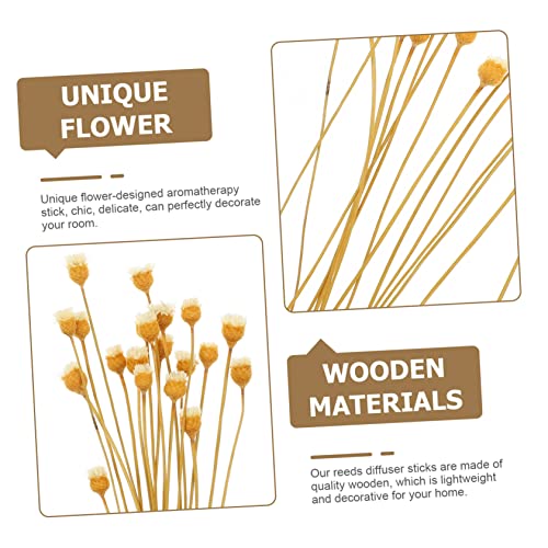Varillas difusoras de aroma con flores decorativas 20 pcs miniatura 3