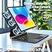 for iPad (A16) 11th/10th Generation Case with Keyboard – Magic-Style Magnetic – Floating Cantilever Stand - Multi-Touch Trackpad Keyboard Case for iPad 11 inch 2025&10th Gen 10.9 inch (Black)
