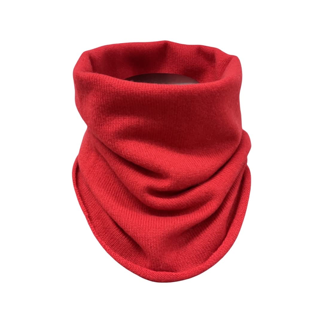 GC cashmere galvan Braga de cuello tubular para hombre y mujer, 100 %, rojo, L