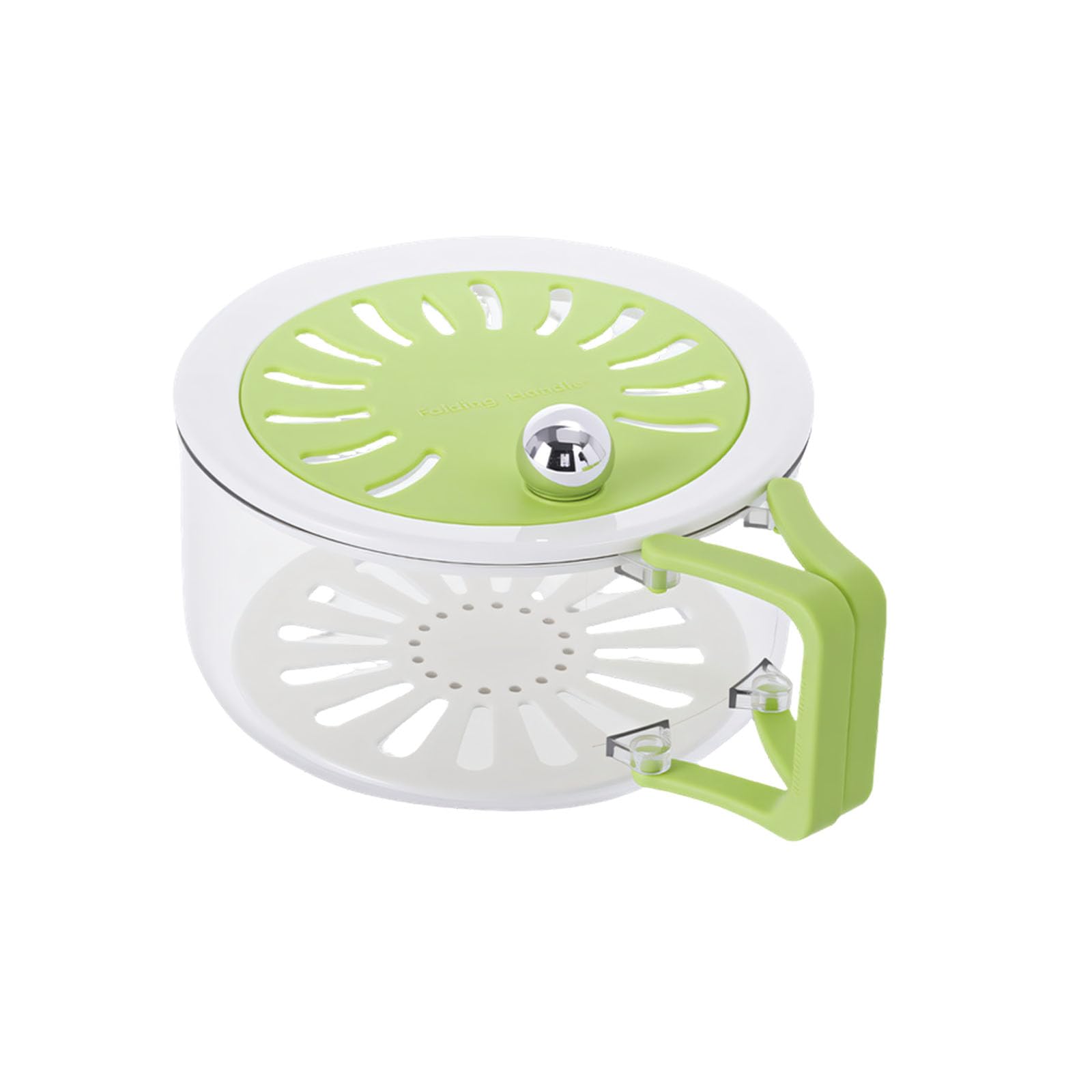 Pangboer Green Drain Basket Bowl Pp Produce Washing Design For Fruit Vegetables Beans Fast Rinsing Kitchen Prep Tasks Drain Basket Bowl Compact Prep