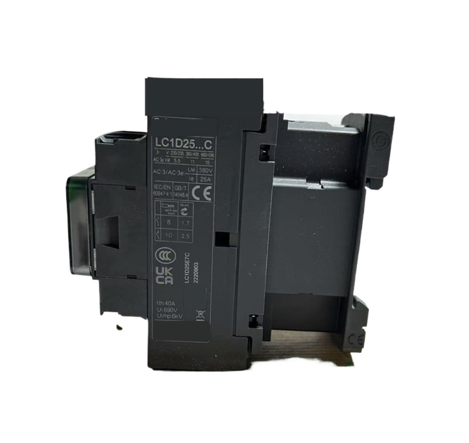 MTUX56XXETI Contactor LC1D25B7C LC1D25CC7C LC1D25E7C LC1D25F7C LC1D25M7C LC1D25P7C LC1D25Q7C 3poles 25A(LC1D25M7C AC220V)