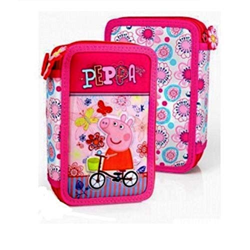 Astuccio 3 Zip Peppa Pig 3D