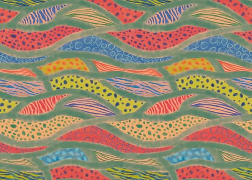 Komar Vlies Fototapete - Wave Symphony - Größe 350 x 250 cm - Tapete, Wanddekoration, Wohnzimmer, Schlafzimmer, Büro