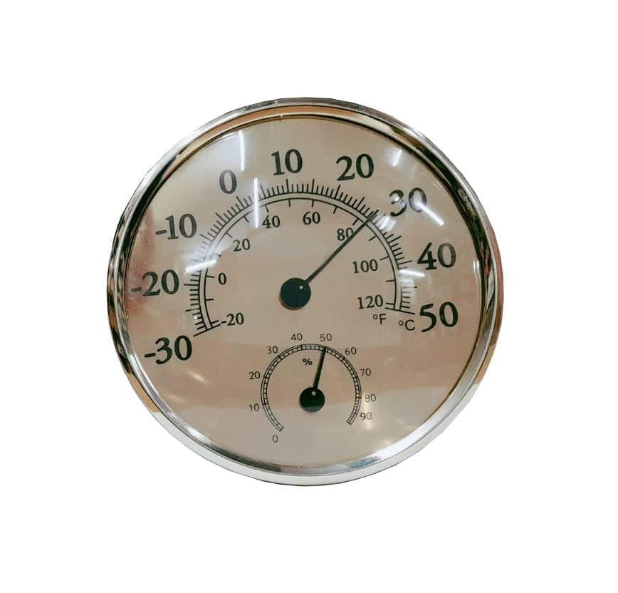 Shakuntla Analog Temperature Humidity Meter Thermometer Hygrometer All-in-One Analog Moisture Measurer (52 mm)