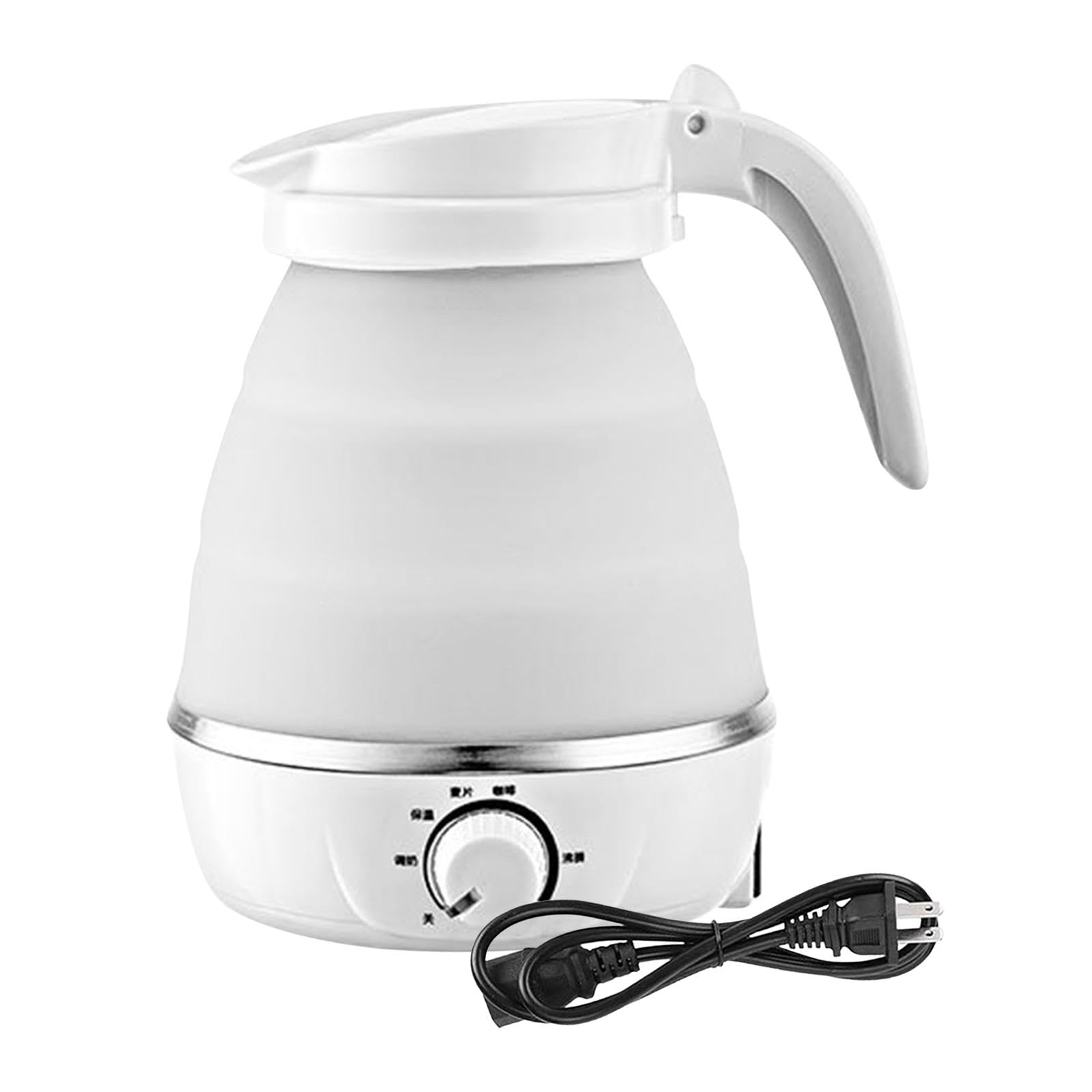 Travel Folding Electric Kettle Fast Boiling Auto Shut O | Travel Folding Electric Kettle Fast Boiling Auto Shut Off Small Water Boiler White 304 Stainless Steel Silicone-image-38