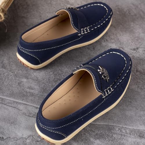 Boys Girls Penny Loafer Casual Slip On Flats Boat Boys Dress Shoes4