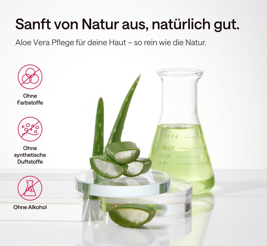 Aloe Vera Gel zur Pflege nach der Haarentfernung und zur Gesichtspflege,  fr Mnner und Frauen geeignet, fr Gesicht und Krper verwendbar, 1er-Pack  : Amazon.de: Drogerie & Krperpflege