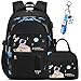 ACESAK Backpack for Boys - Boy Backpack Schoolbag for Boys Kids Children Teens Girls Elementary Middle School Bags, Waterproof Lightweight Kids Bookbag Backpacks Casual Daypack with Lunch Bag Set