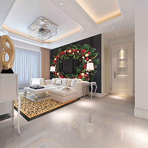 Photo papier peint Noël 3D en toile haut de gamme pour mur de salon