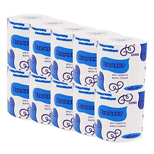 Preisvergleich Produktbild jinclonder Rollenpapier Seidig glatt Weiches 3-lagiges Toilettenpapier Dreischichtige Toilettenpapierrolle Weich und bequem Hergestellt aus hochwertigem Holzzellstoff Leicht zu zersetzen