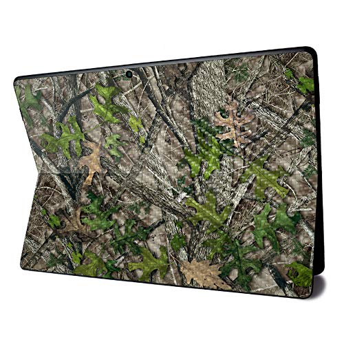 Image of MightySkins Carbon Fiber Skin for Microsoft Surface Pro X - HTC Green | Textured Carbon Fiber Finish | Easy to Apply, Remove, and Change Styles | Made in The USA