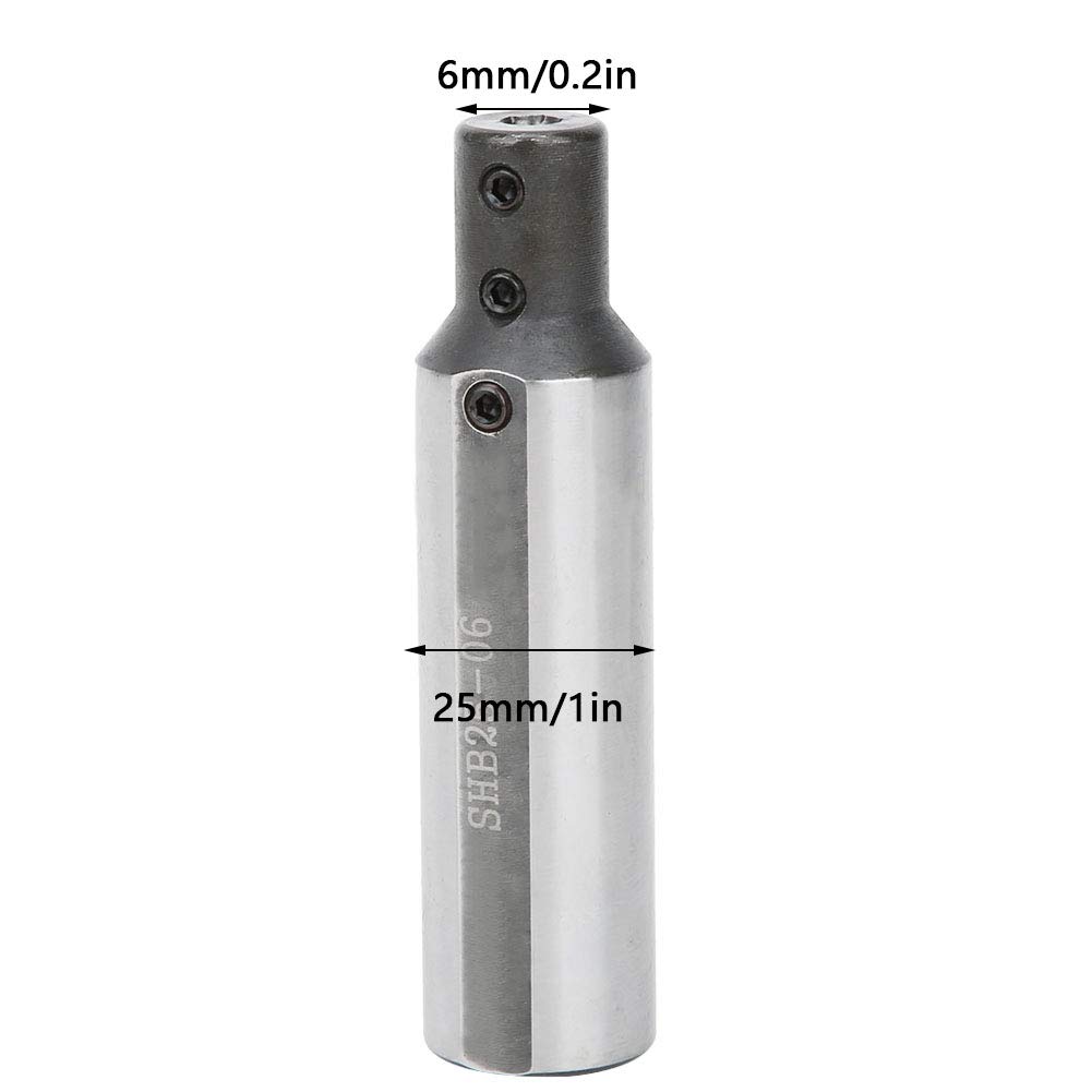 Barre D'alésage Pour Outil De Tournage De Tour, Petit Trou Intérieur En Acier Tungstène SHB25-06 Φ6 Mm, Barre D'alésage Interne De Tour, Support D'outil De Tournage, Barres D'alésage De Tour