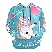 Sawhonn Baby Unicorn Star Felpa con Cappuccio Uomo Donna 3D Stampa Felpe Pullover Sweatshirt Hooded Hoodie per Ragazzi Ragazze