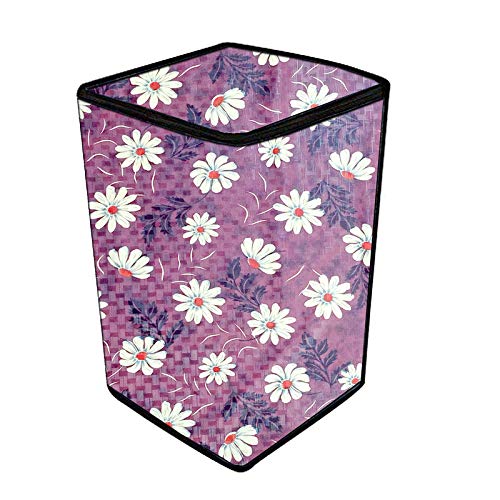 Vinyl Washing Machine Cover for Whirlpool 7 Kg Fatop Load, Stainwash Ultra 7.0, in-built Heater, Floral Print (Multicolor)