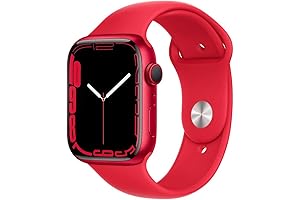 Apple Watch Series 7: Enhanced Fitness Tracking in a Vibrant Red Design