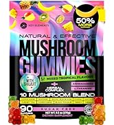 KEY ELEMENTS Mushroom Supplement for Cognitive &amp; Immune Support - Mushroom Gummies with Lion’s Ma...