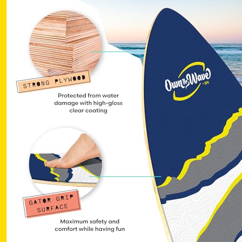Own the Wave \'Claw Strike\' Skimboard (35 Inch, Dark Blue)
