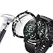 Acadeny Hülle Mit Gehärtetes Glas Displayschutz Kompatibles für Honor MagicWatch 2 46 mm, 9H Härte 360° Rundum Schutzhülle Ultradünne Schutz PC Case Cover für MagicWatch 2 46 mm Mit Skala, Schwarz