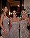 Hoepoly Women Sequins Backless Sexy Maxi Gown Sparkle Glitter Prom Dresses Long Square Neck Sleeveless Sexy Bodycon Party Club Dress 16 Silver