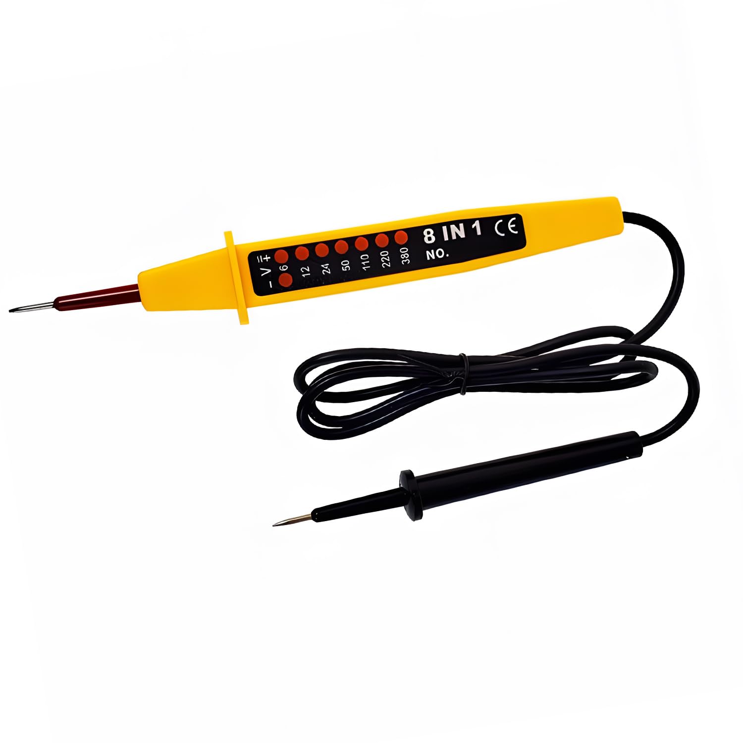Two Pole Voltage and Continuity Tester, Yellow - Electrical Testing Tool for Accurate Voltage Measurement and Circuit Continuity - Image 2