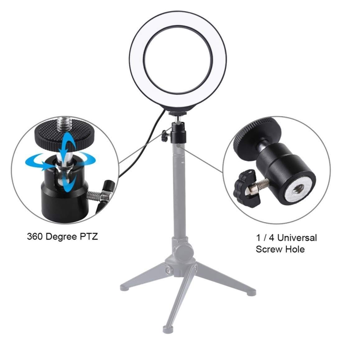 Luce ad Anello LED da 7,6 '' Luce ad Anello per Selfie ， Luce ad Anello dimmerabile RGB ， per Telefono TikTok Trucco Youtube Video Blogger Ripresa, Ritratto, Selfie